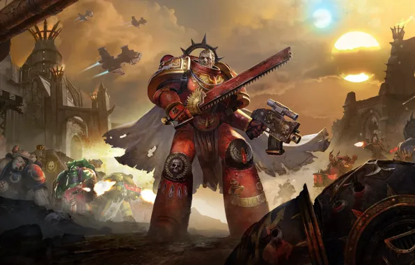Warhammer 40000, космодесант, Eternal Crusade, Space marine