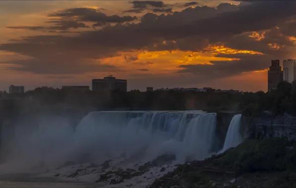 Природа, Канада, USA, США, Ниагарский водопад, Canada, nature, waterfall