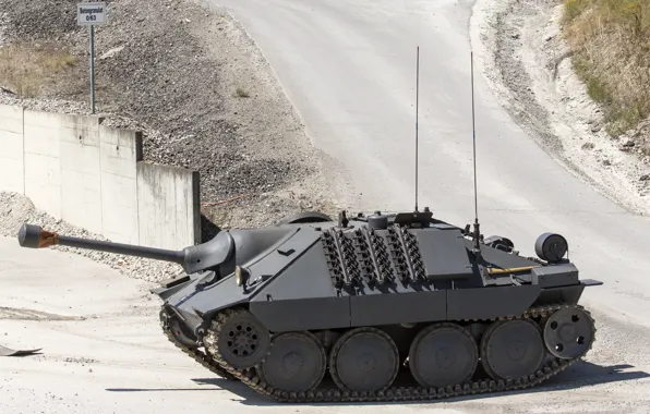 Установка, самоходная, артиллерийская, САУ, лёгкая, немецкая, hetzer