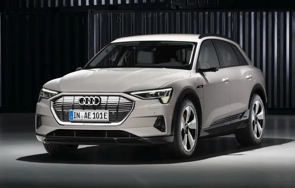 Audi, кроссовер, E-Tron, 2019, электрокроссовер