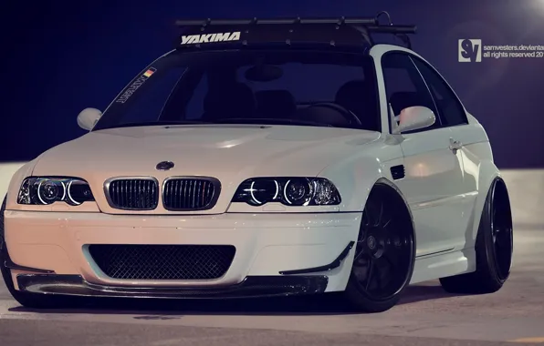 Картинка E46, BMW, Stance