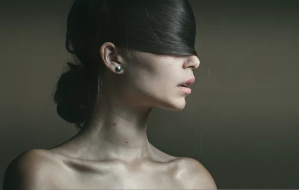 Girl, woman, hair, mask, female