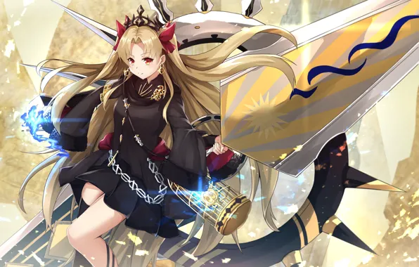 Девушка, оружие, аниме, арт, Fate / Grand Order, Судьба великая кампания