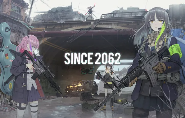 Оружие, девушки, Girls Frontline, Девушки фронта