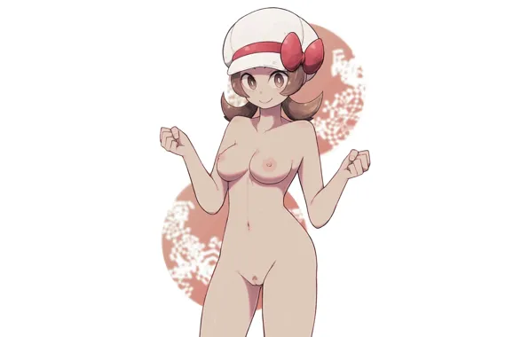 Girl, sexy, pussy, brown hair, nipples, boobs, anime, beautiful