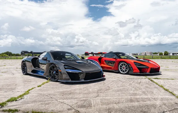 Картинка McLaren, Black, RED, Senna, Asphalt, Duet