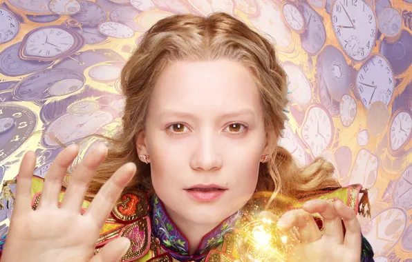 Картинка Алиса в Зазеркалье, Mia Wasikowska, 2016, Миа Васиковска, Alice Through the Looking Glass