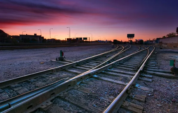 Поезд, железная дорога, railway, Railroad, tracks