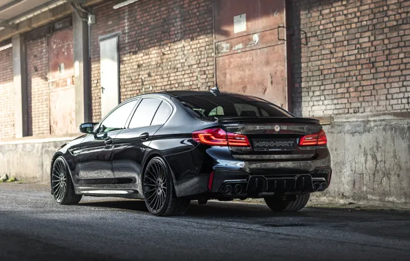 BMW, Black, Side, BMW M5, Rear, Manhart, M5 F90, BMW M5 F90