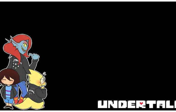 Undertale, Alphys, Undyne, Frisk