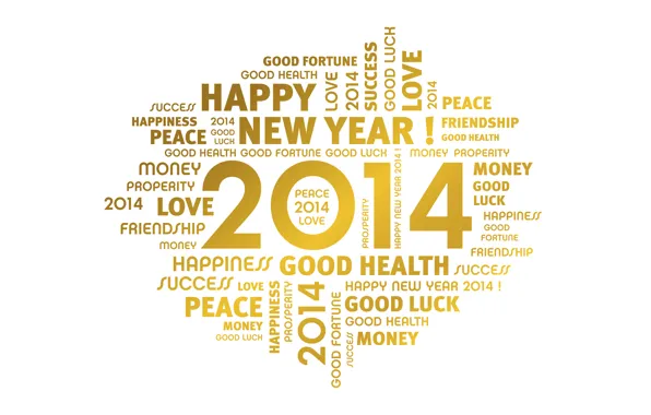 Картинка love, peace, мира, happy new year, С Новым годом, счастья, happiness, 2014