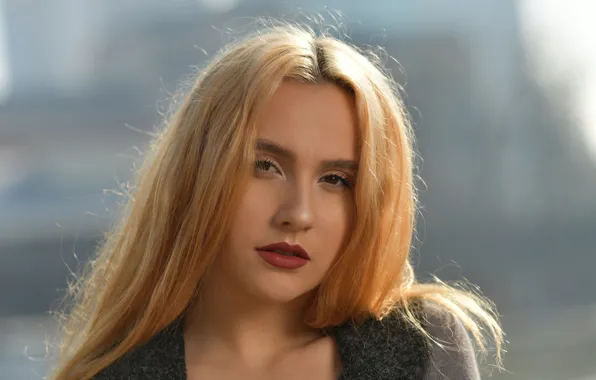 Взгляд, лицо, блондинка, Isabella