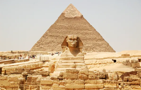 Desert, egypt, pyramids