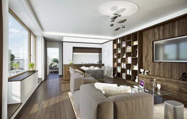 Luxury, apartments, living spaсe