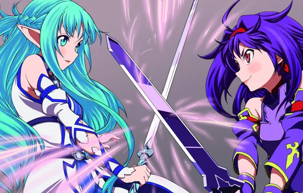 Девушки, Мастера меча онлайн, Sword Art Online