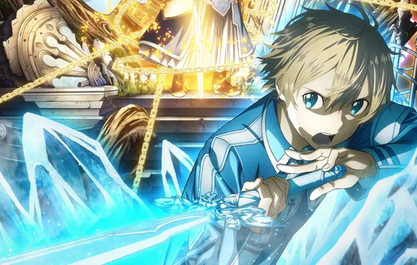 Меч, парень, Sword Art Online, Мастера Меча Онлайн