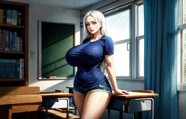 Девушка, аниме, класс