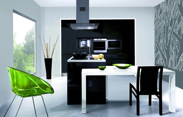 Дизайн, дом, стиль, вилла, интерьер, минимализм, кухня