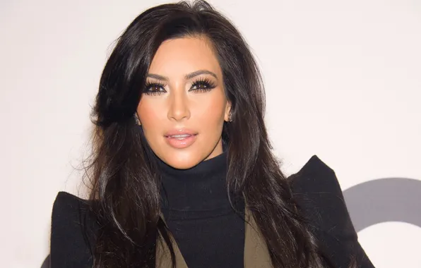 Взгляд, модель, актриса, брюнетка, Kim Kardashian