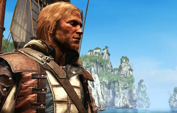 Небо, Корабль, Пират, Ассасин, Эдвард Кенуэй, Assassin`s Creed IV: Black Flag
