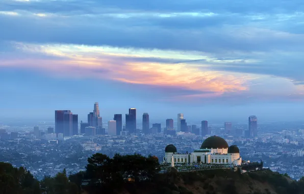 Картинка небо, пейзаж, город, Los Angeles