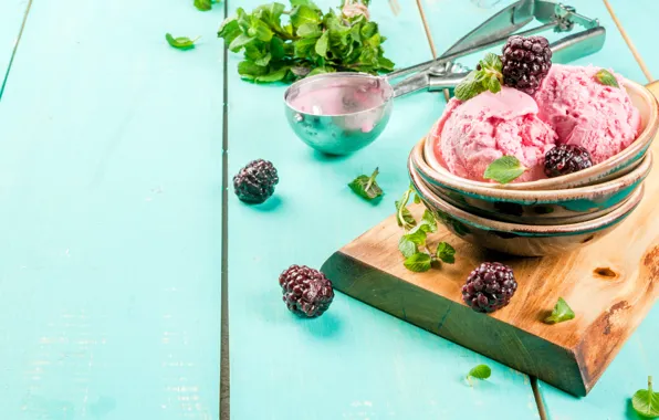 Фрукты, десерт, Мороженое, ягодное