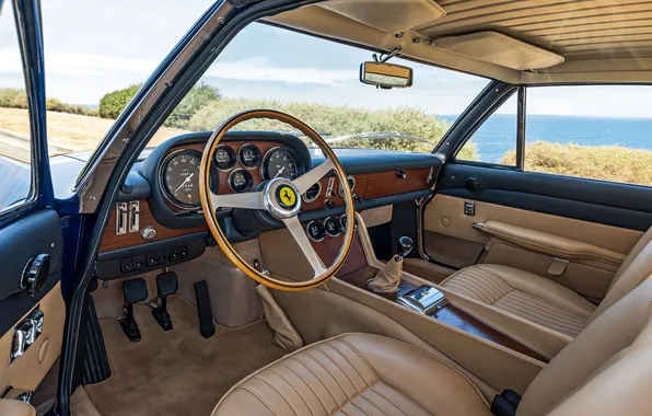 Ferrari, 1965, ретро автомобили, Pininfarina, единственный экземпляр, Ferrari 500 Superfast, retro cars, салон автомашины