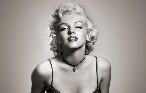 Девушка, чёрно-белое, Marilyn Monroe актриса, Мэрлин Монро