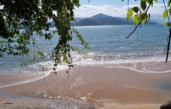 Brazil, Ubatuba, Anchieta Island, Beach-2