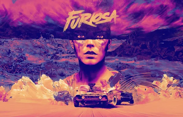 Девушка, фантастика, арт, пост-апокалипсис, Furiosa: A Mad Max Saga