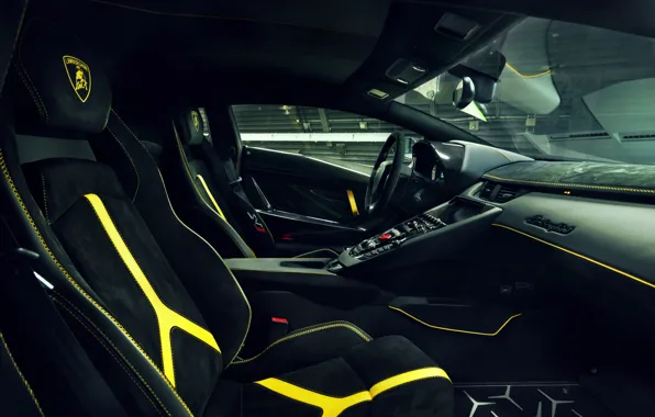 Lamborghini, суперкар, салон, Aventador, Novitec, SVJ, 2019, Aventador SVJ