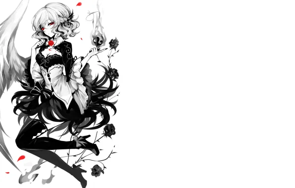 Девушка, ангел, крыло, Touhou, Тохо, Тоухоу, Sheya