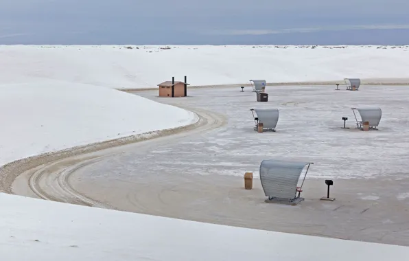 США, Нью-Мексико, White Sands National Monument, Белые Пески