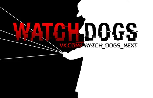 Картинка надпись, белое, черное, телефон, Watch Dogs, Эйден Пирс