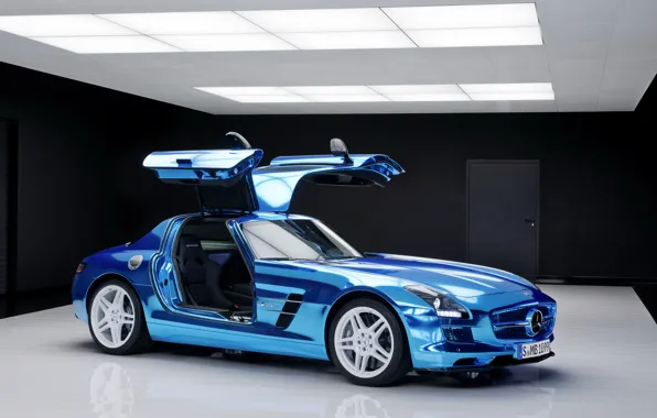Картинка car, синий, двери, Мерседес, Mercedes, Benz, cars, AMG
