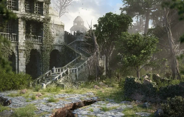Картинка здания, архитектура, Forgotten Temple