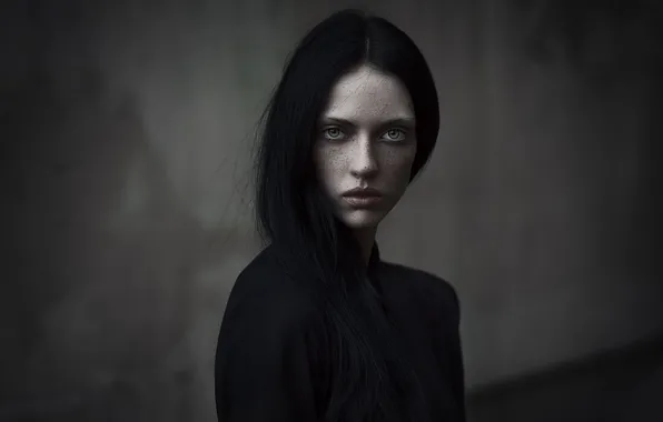 Girl, gothic, face