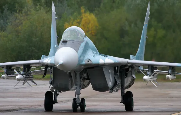 Картинка истребитель, ракеты, МиГ-29А