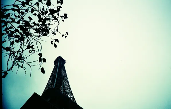Картинка небо, башня, париж