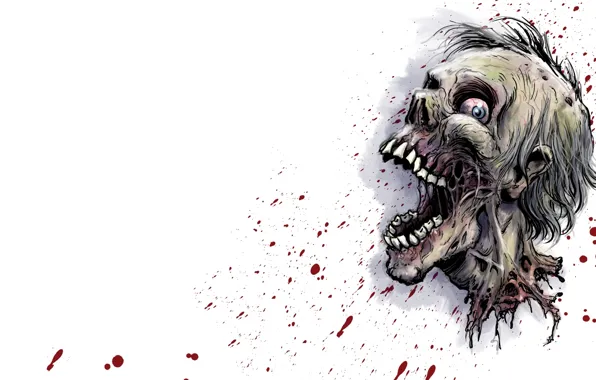 Картинка zombie, blood, head, decapitated