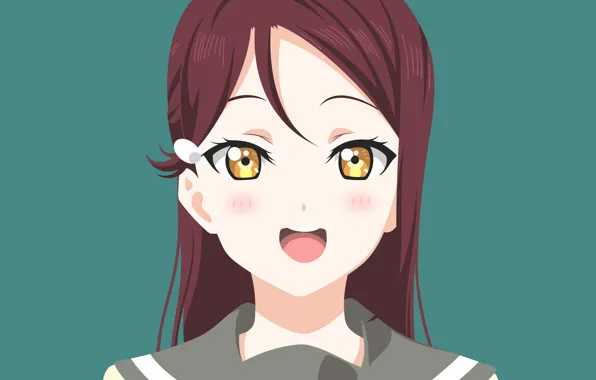 Взгляд, портрет, девочка, Love Live School Idol Project, Живая любовь