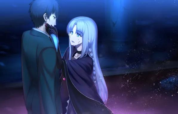 Девушка, мужчина, Судьба ночь схватки, Fate / Stay Night, кастор