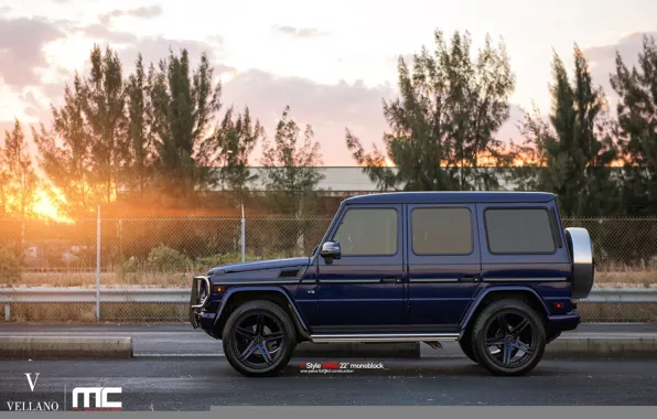 Blue, vellano, Mercedes-Benz G550