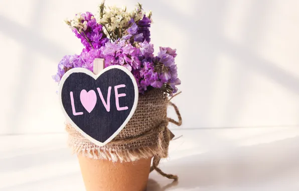 Любовь, цветы, сердце, love, heart, flowers, romantic, violet
