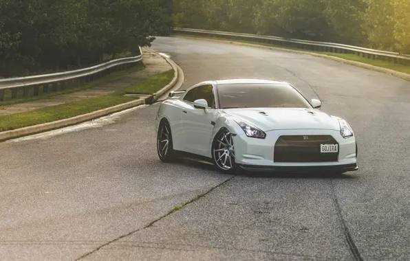 Картинка nissan, white, gtr, r-34