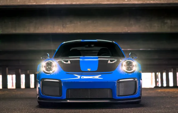 Картинка 911, Porsche, Light, Blue, Front, GT3 RS, Face, VAG