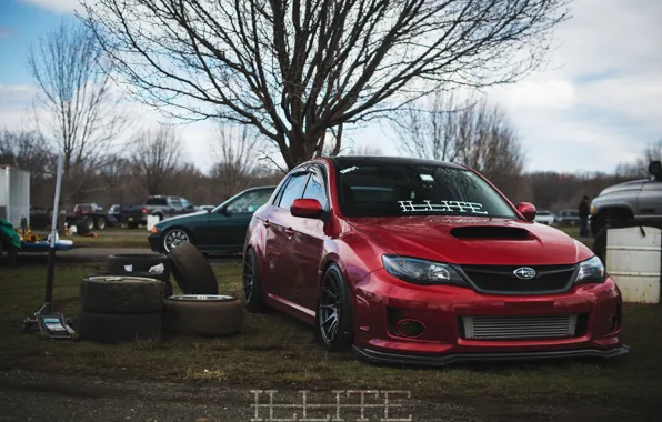 Turbo, red, wheels, subaru, japan, wrx, impreza, jdm
