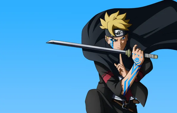 Sword, Naruto, karma, tatto, Boruto