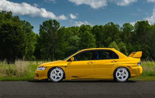 Картинка Mitsubishi, Lancer, Evo, Yellow