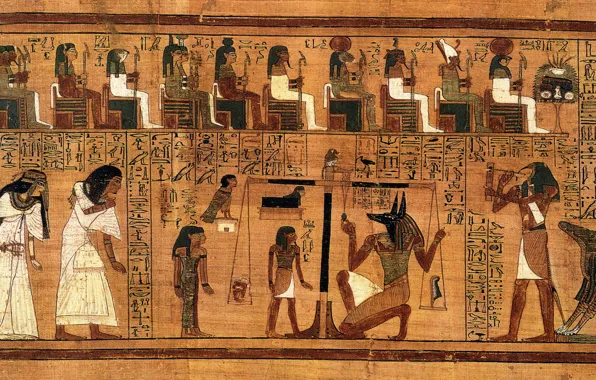 Drawing, writing, parchment, hieroglyphics, Ancient Egypt, secret art